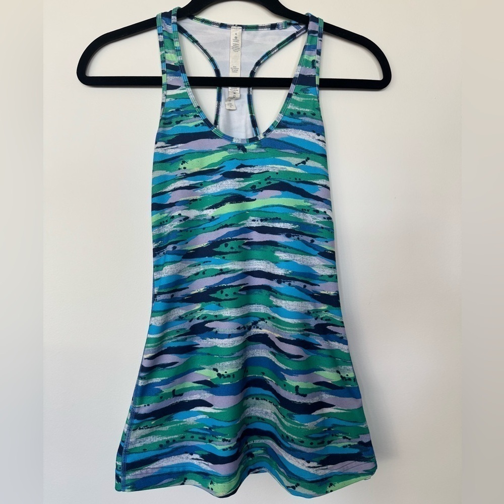 Lululemon Cool Racerback Seven Wonders Multi Size 4